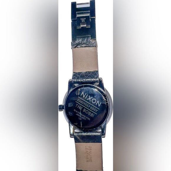 XS Jet Black Nixon Women's Daringly Edgy Bobbi Watch - Picture 5 of 8